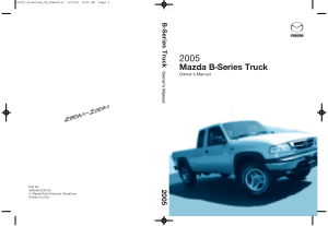 2005 Mazda B2300 Truck Owners Manual